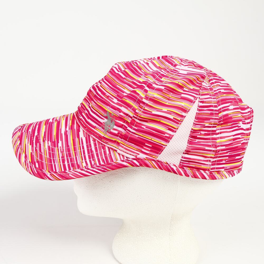 US Polo Assn Womens Athletic H&L Walking Running Biking Packable Hat Pink Multi - Picture 6 of 8